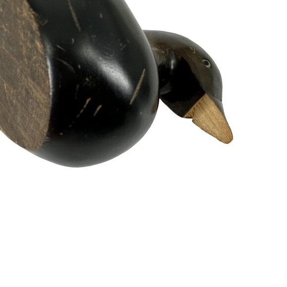 Vintage Hand Carved Duck Decoy Brown - Picture 6 of 7